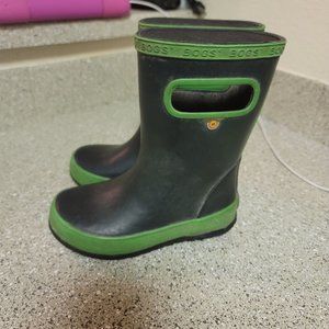 BOGS Skipper Solid Kids Rain Boots Size 10c
